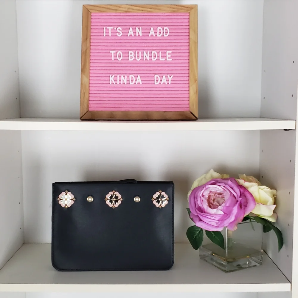Kate Spade Black Large Kelli Pouch NWT